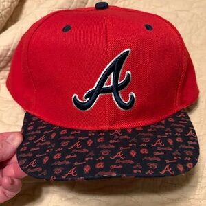 Stylish Red and Black Logo Baseball Cap